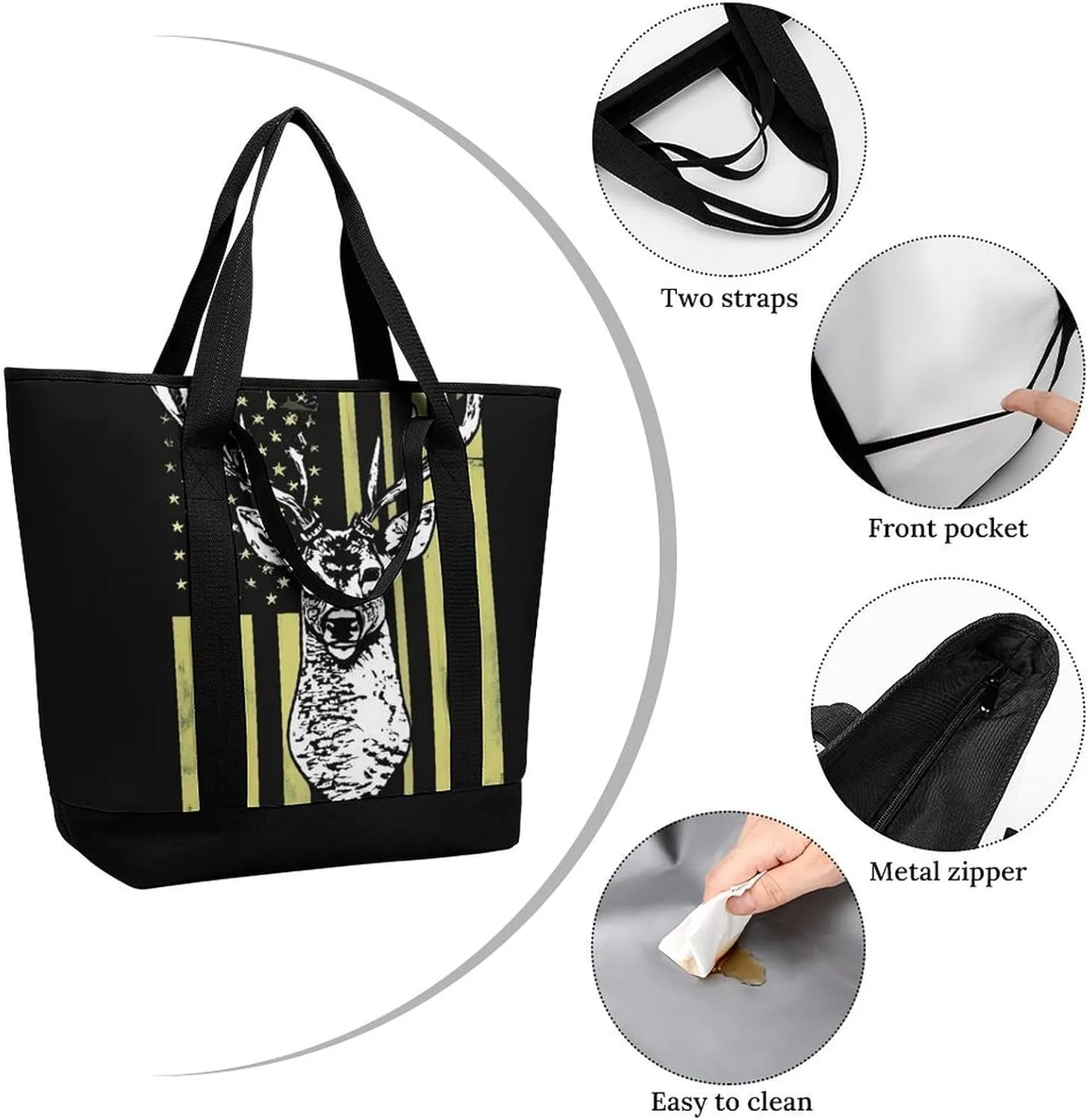 Women's Large-Capacity Thermal Tote Bag Stylish Work & Commute Handbag