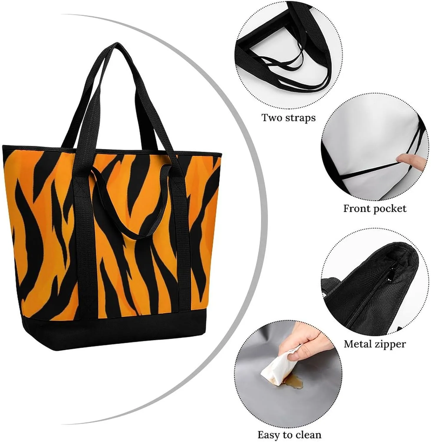 Women's Large-Capacity Thermal Tote Bag Stylish Work & Commute Handbag