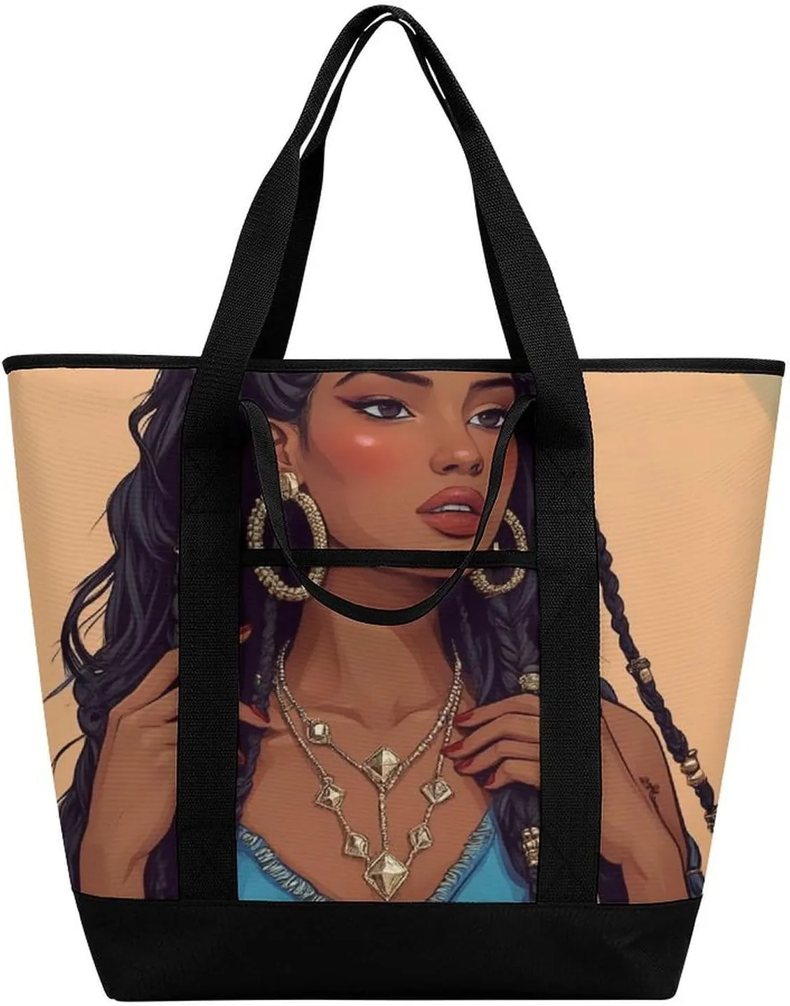 Women's Large-Capacity Thermal Tote Bag Stylish Work & Commute Handbag