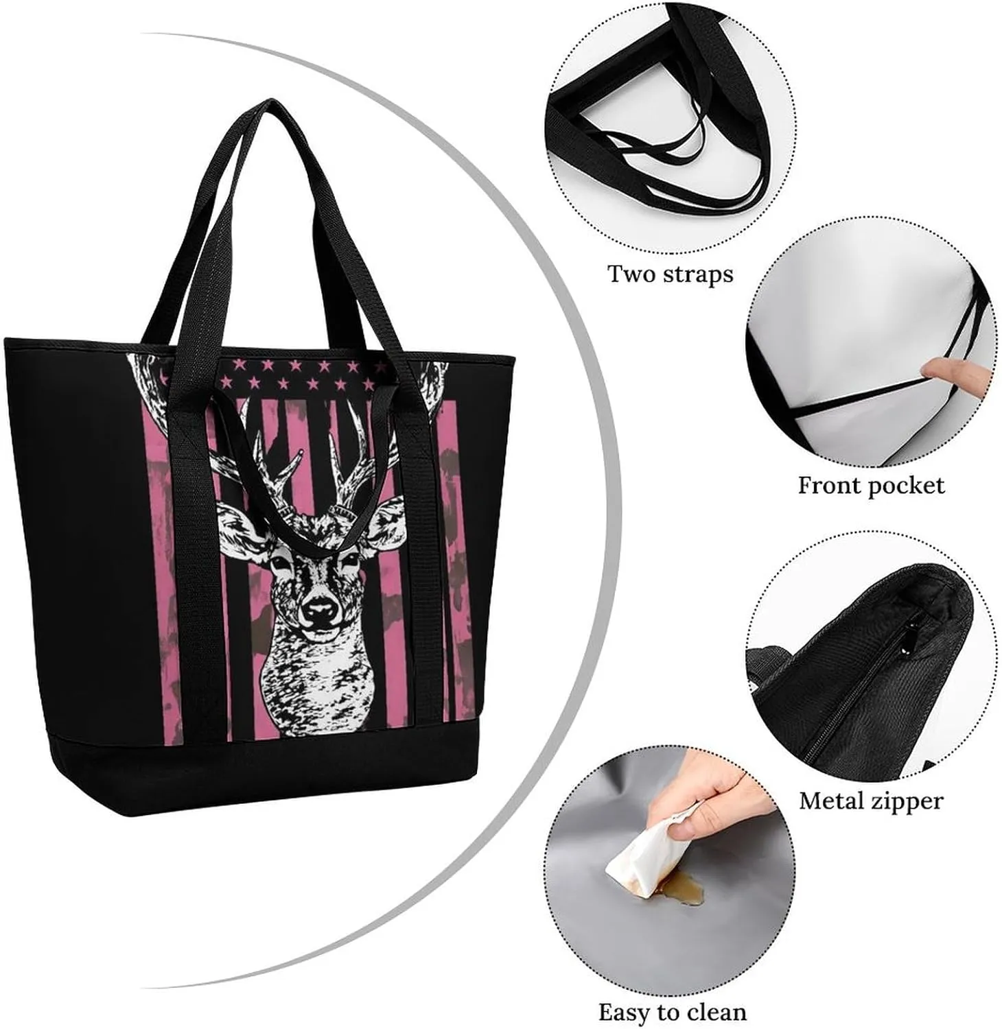 Women's Large-Capacity Thermal Tote Bag Stylish Work & Commute Handbag
