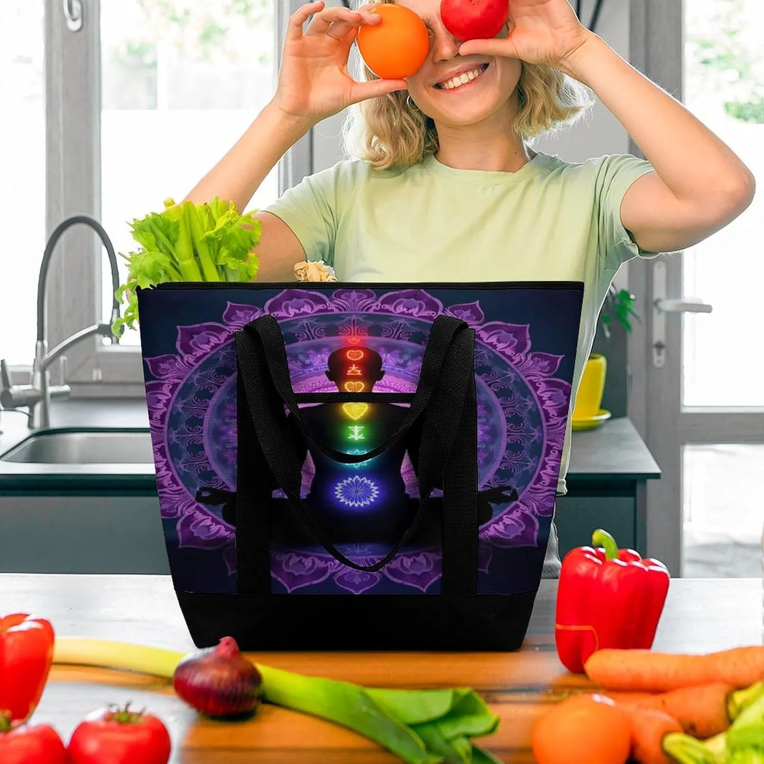 Women's Large-Capacity Thermal Tote Bag Stylish Work & Commute Handbag