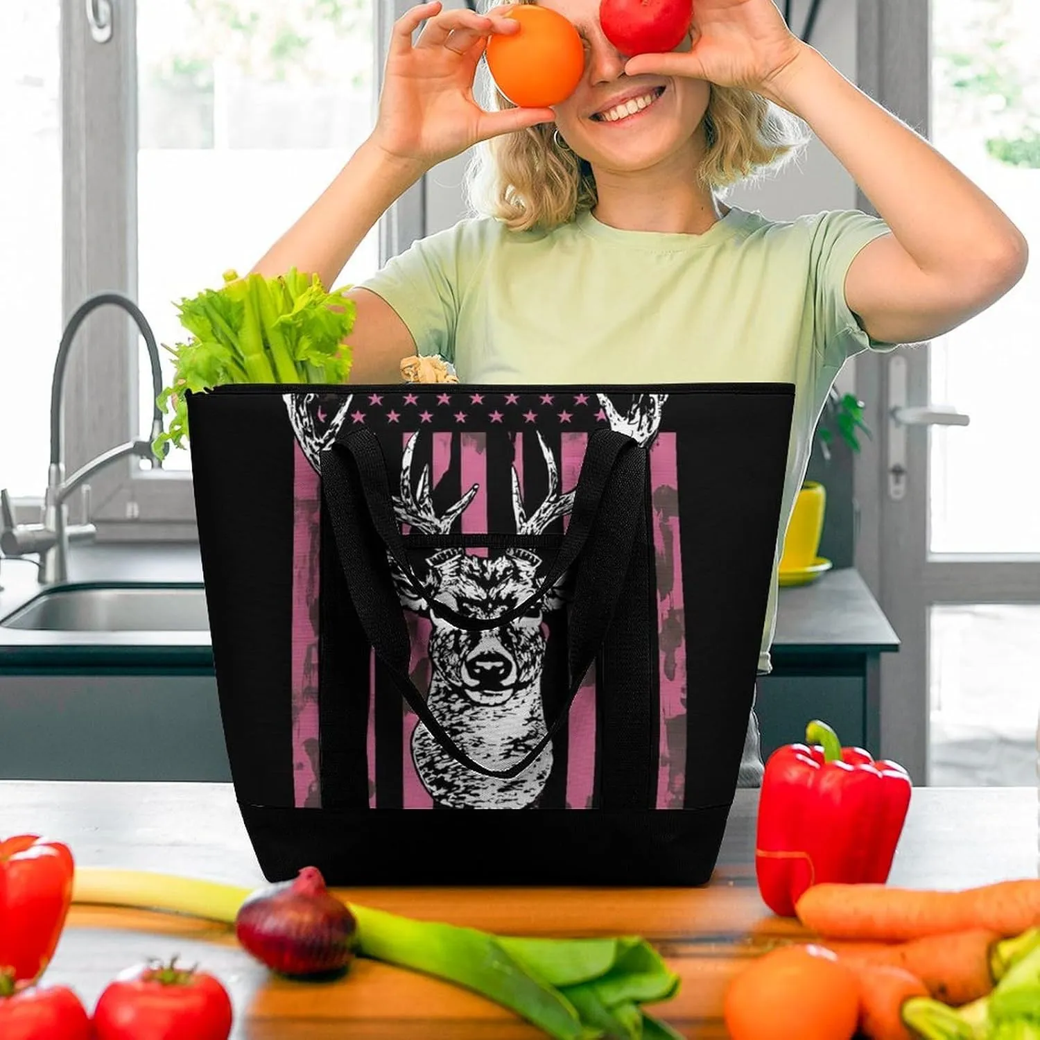 Women's Large-Capacity Thermal Tote Bag Stylish Work & Commute Handbag