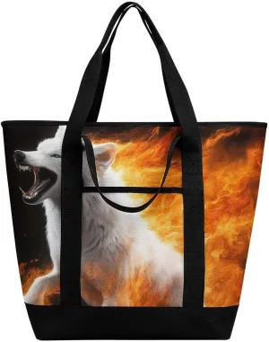 Women's Large-Capacity Thermal Tote Bag Stylish Work & Commute Handbag