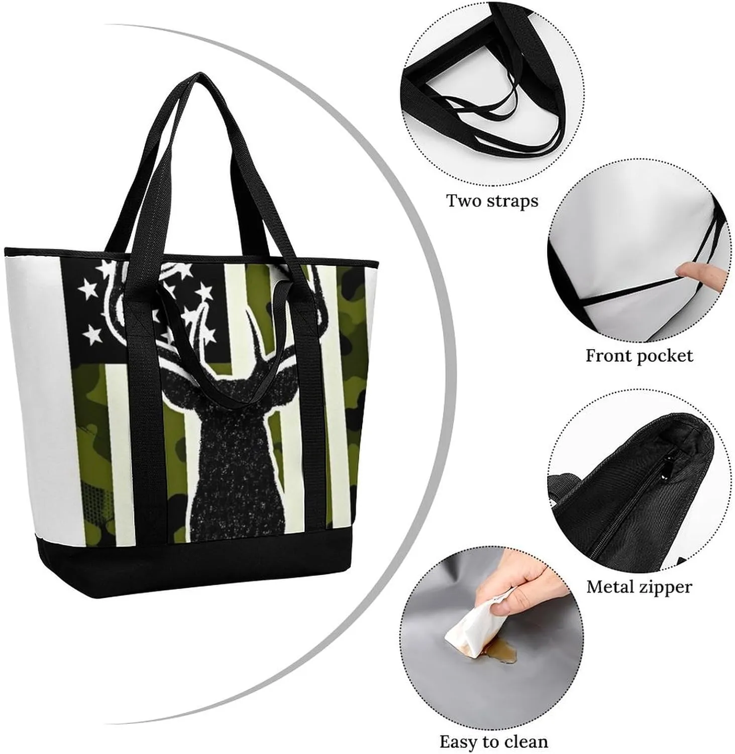 Women's Large-Capacity Thermal Tote Bag Stylish Work & Commute Handbag
