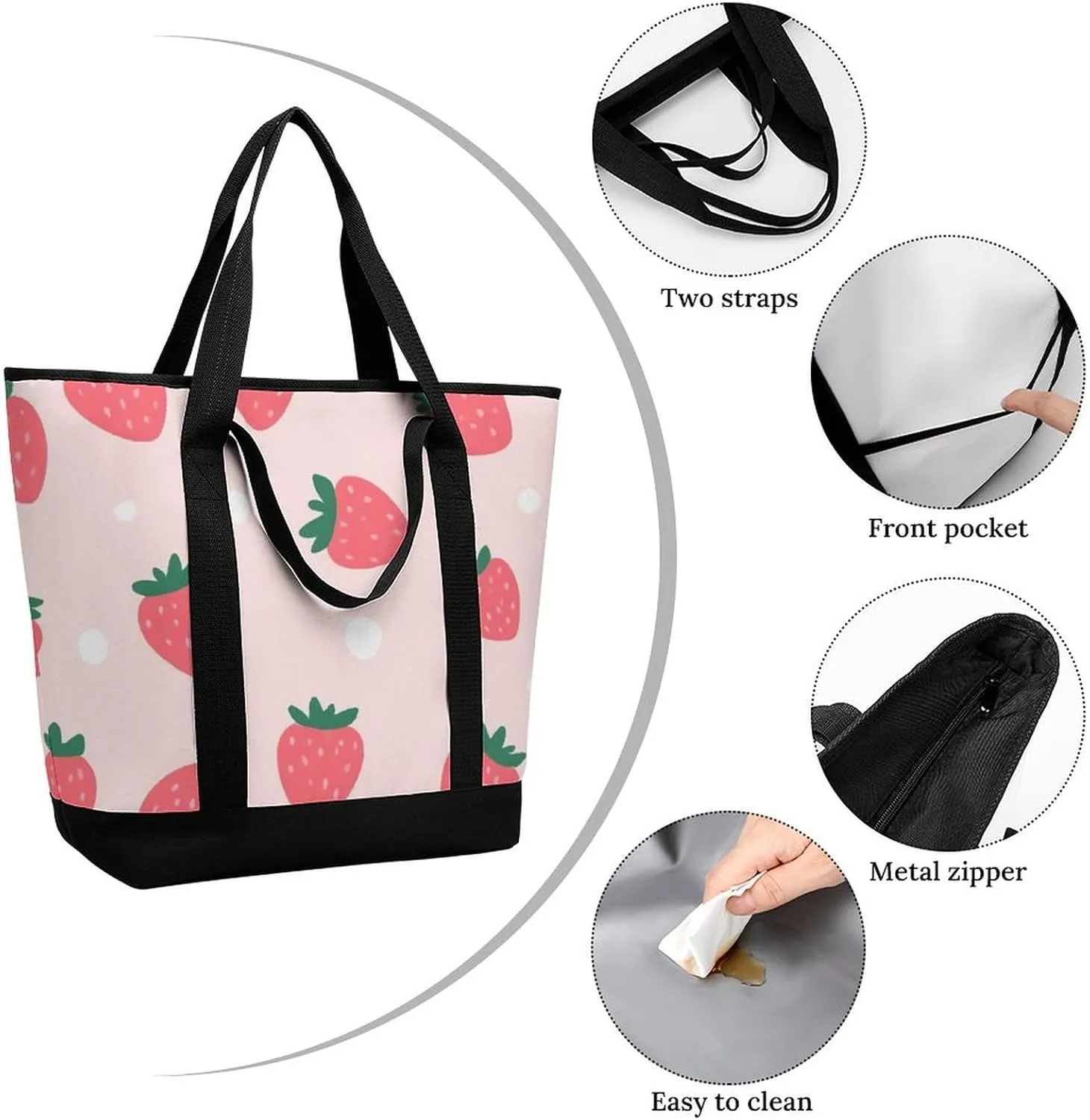 Women's Large-Capacity Thermal Tote Bag Stylish Work & Commute Handbag