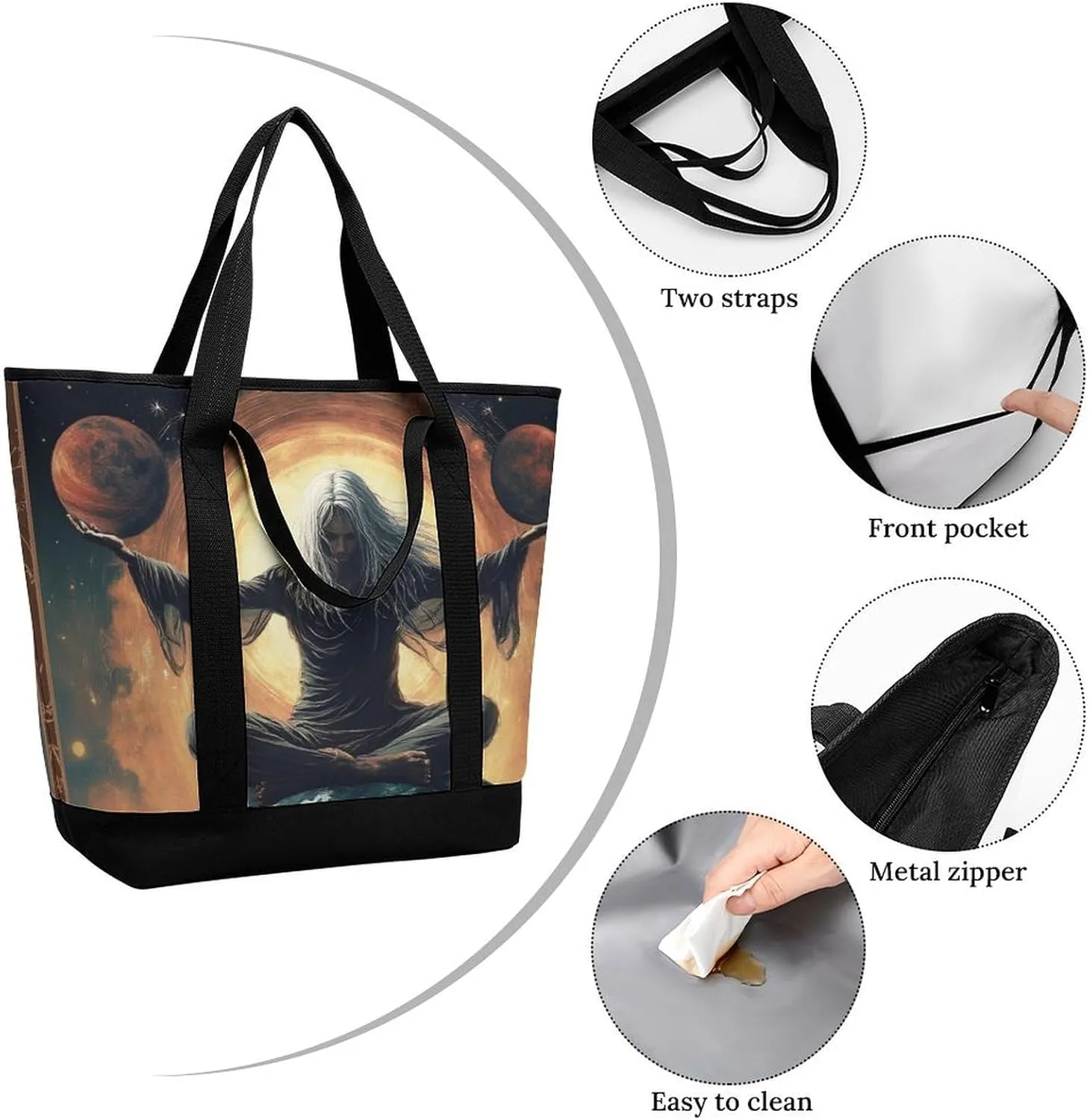 Women's Large-Capacity Thermal Tote Bag Stylish Work & Commute Handbag