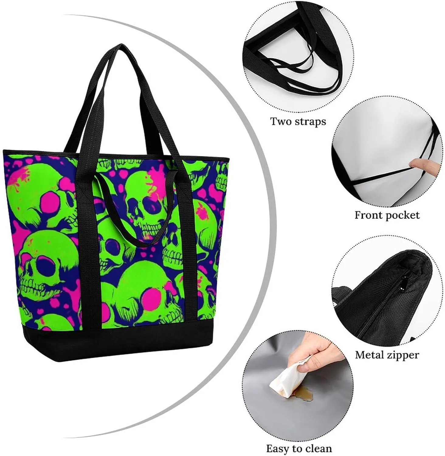 Women's Large-Capacity Thermal Tote Bag Stylish Work & Commute Handbag