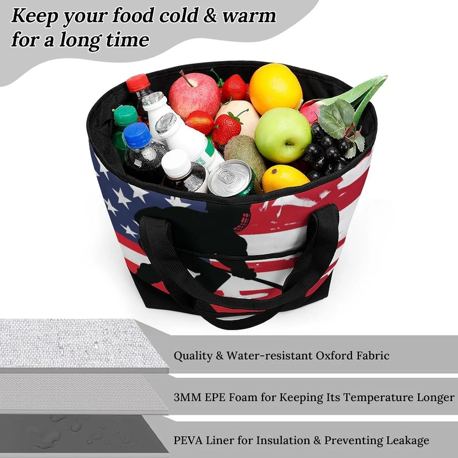 Women's Large-Capacity Thermal Tote Bag Stylish Work & Commute Handbag