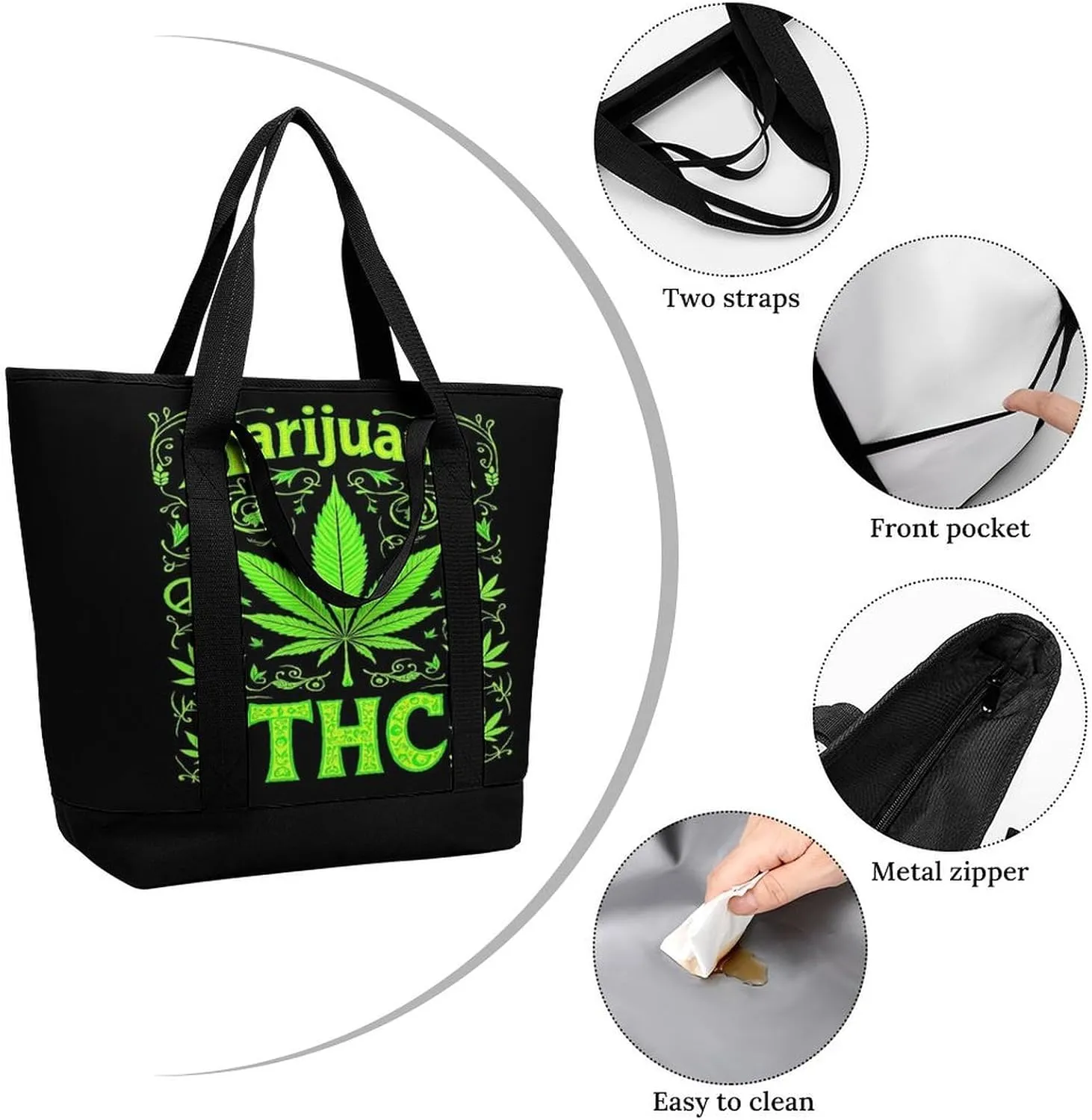 Women's Large-Capacity Thermal Tote Bag Stylish Work & Commute Handbag