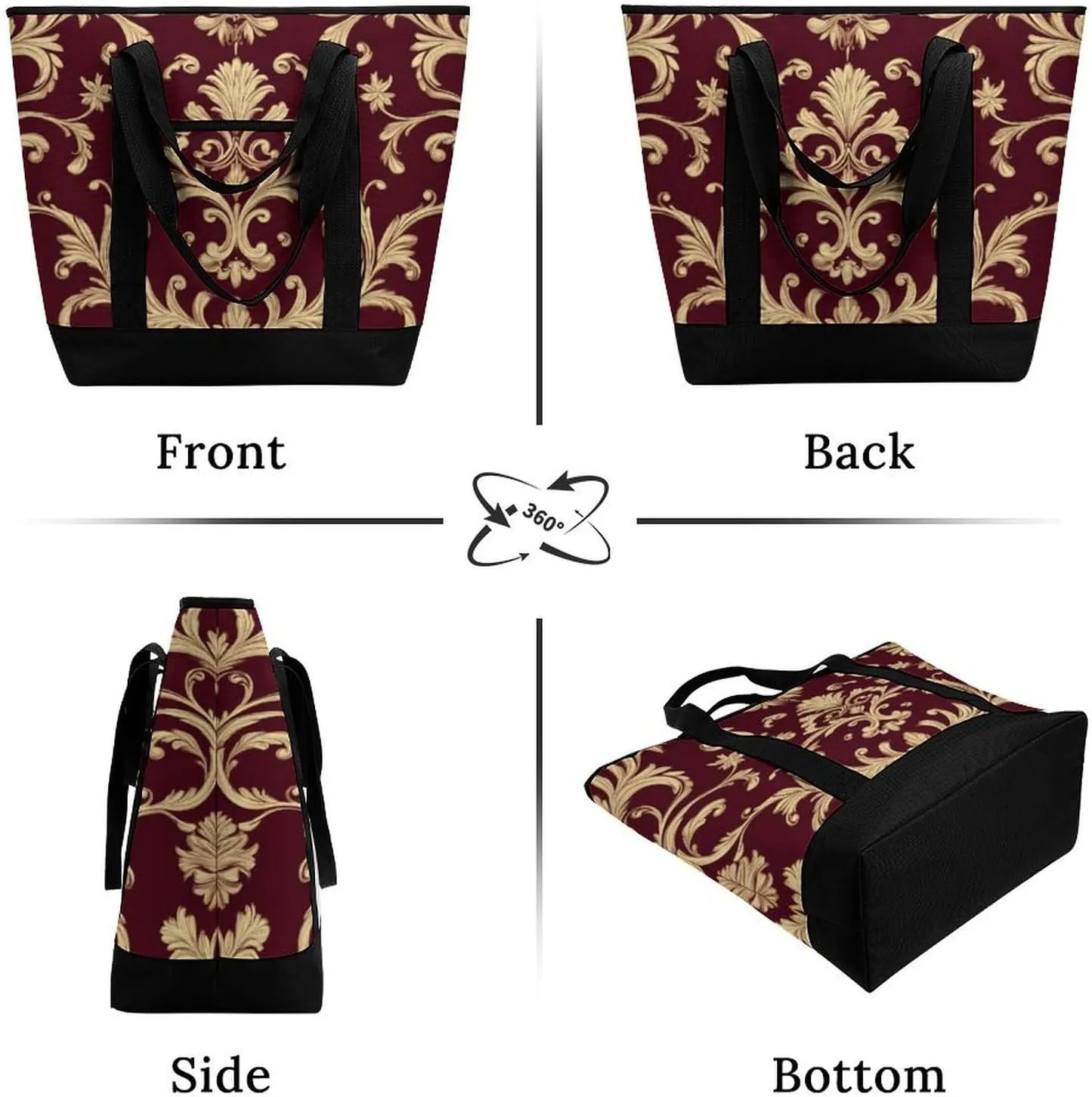 Women's Large-Capacity Thermal Tote Bag Stylish Work & Commute Handbag