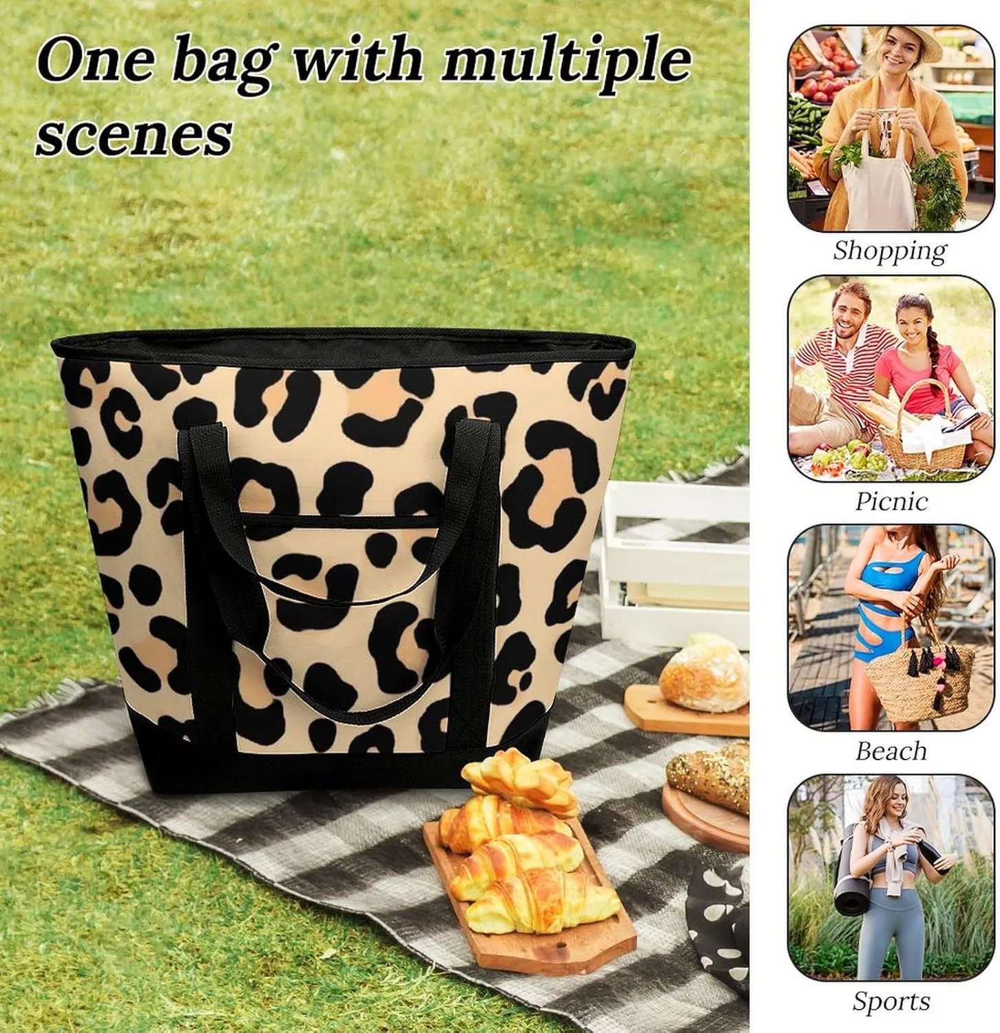 Women's Large-Capacity Thermal Tote Bag Stylish Work & Commute Handbag