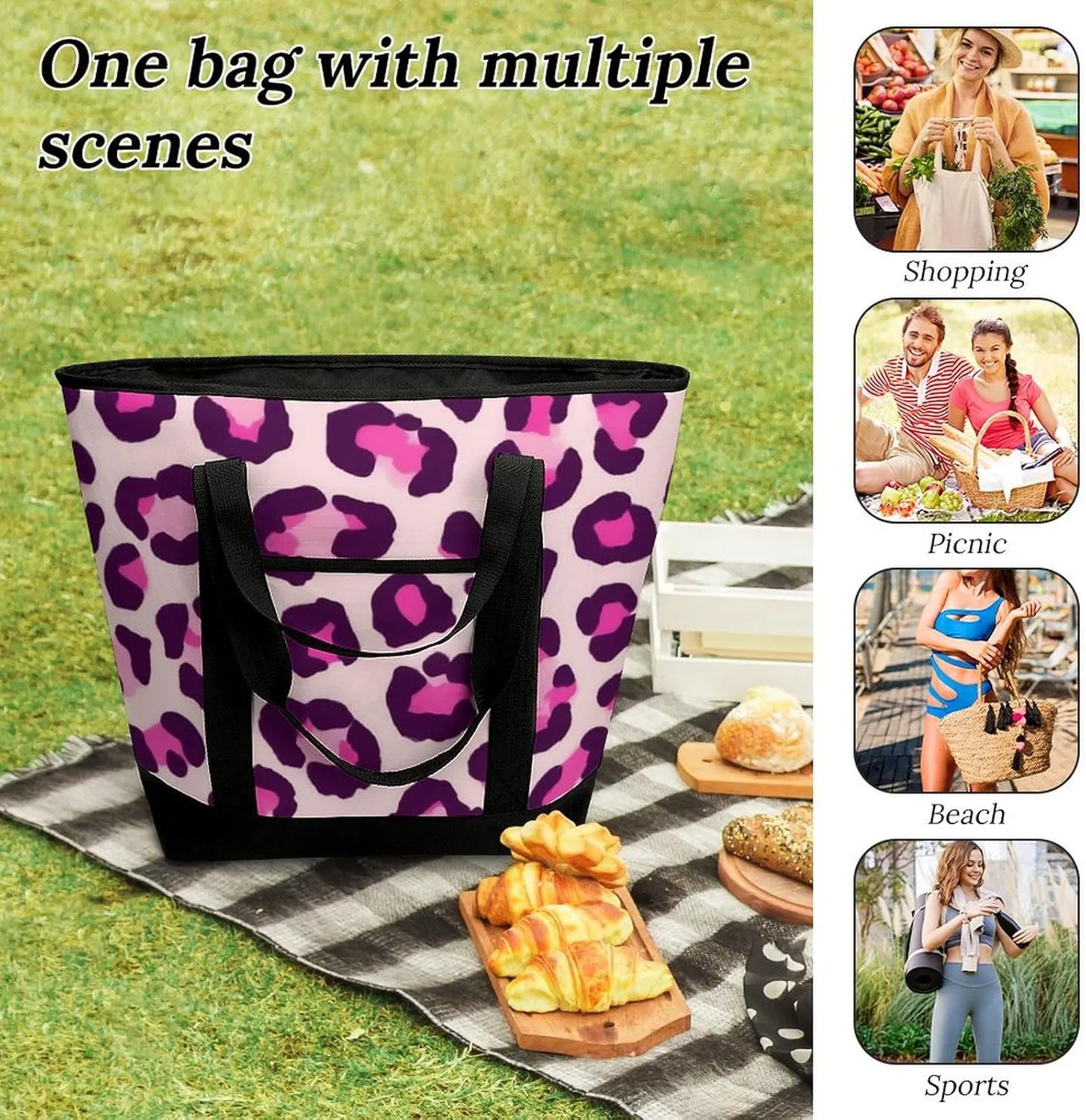 Women's Large-Capacity Thermal Tote Bag Stylish Work & Commute Handbag