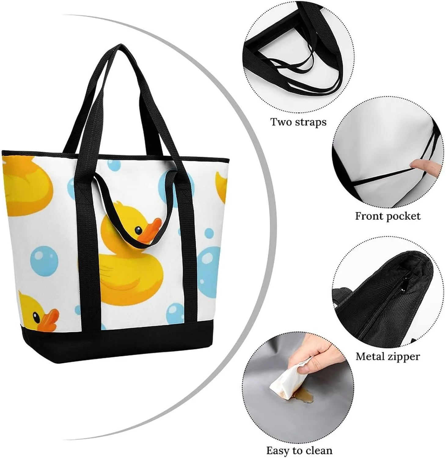 Women's Large-Capacity Thermal Tote Bag Stylish Work & Commute Handbag