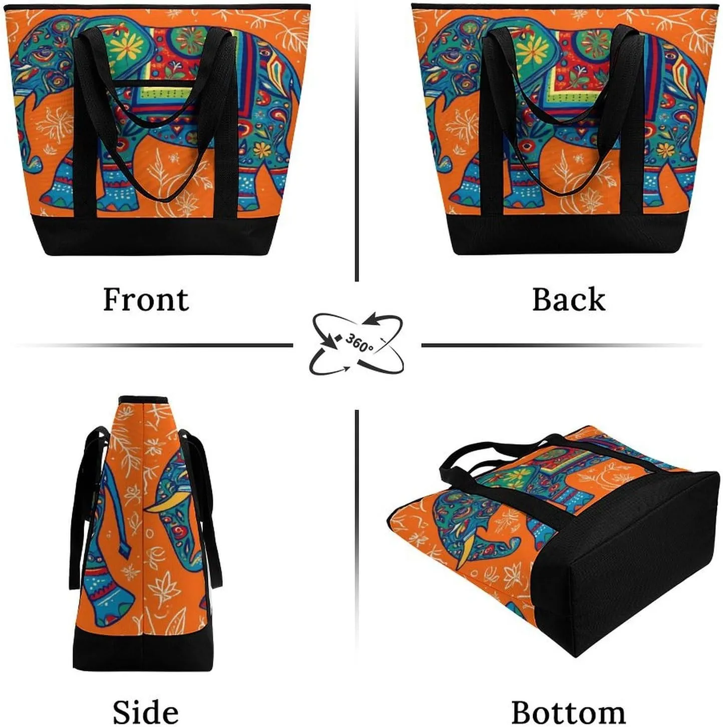 Women's Large-Capacity Thermal Tote Bag Stylish Work & Commute Handbag