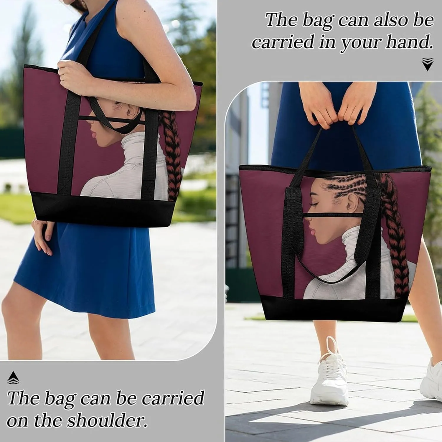 Women's Large-Capacity Thermal Tote Bag Stylish Work & Commute Handbag