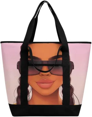 Women's Large-Capacity Thermal Tote Bag Stylish Work & Commute Handbag
