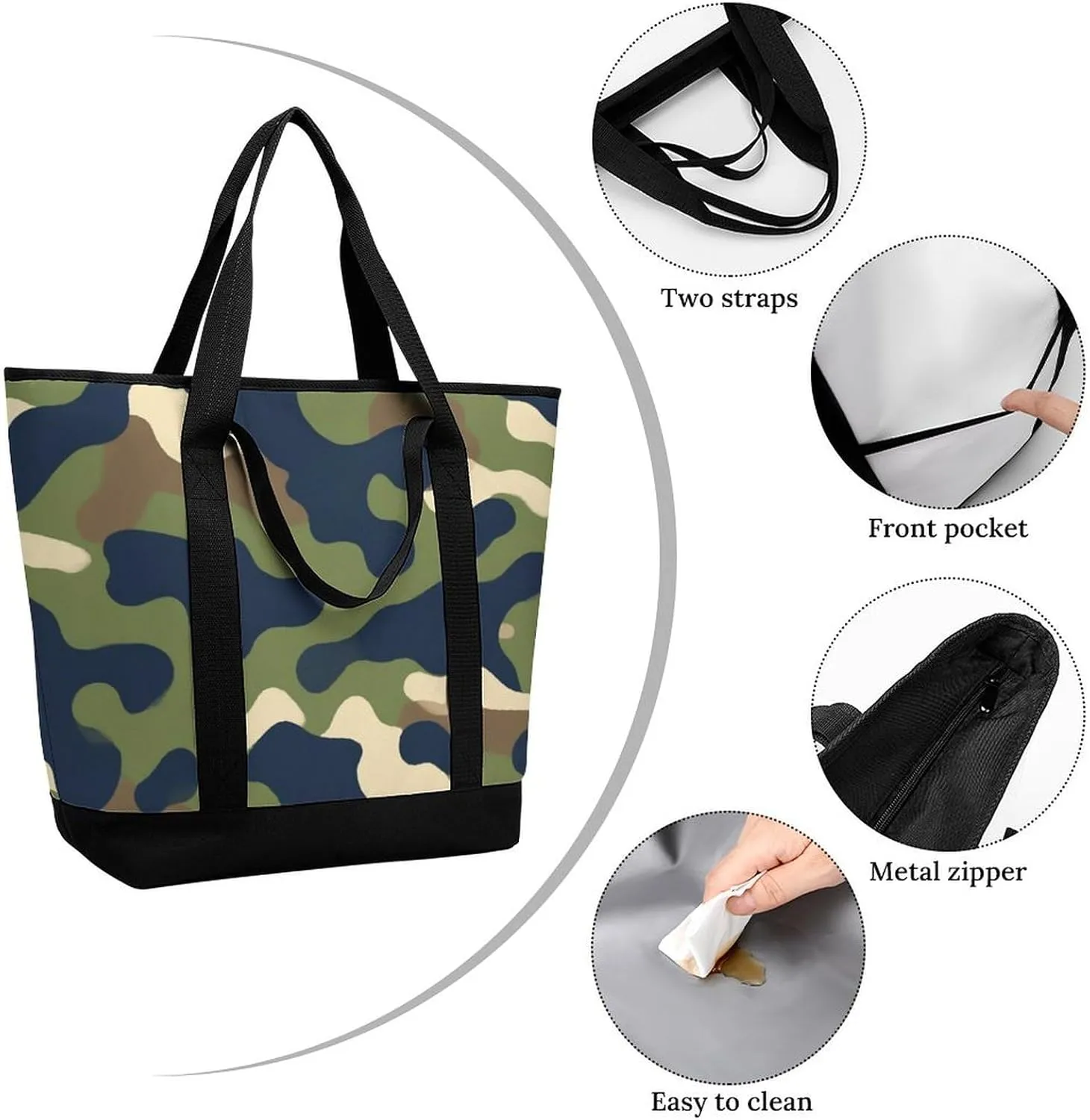 Women's Large-Capacity Thermal Tote Bag Stylish Work & Commute Handbag