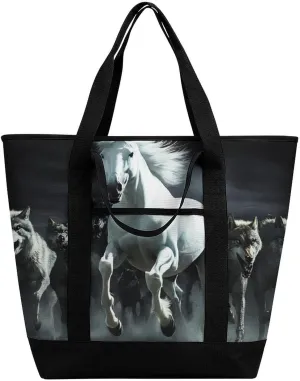 Women's Large-Capacity Thermal Tote Bag Stylish Work & Commute Handbag