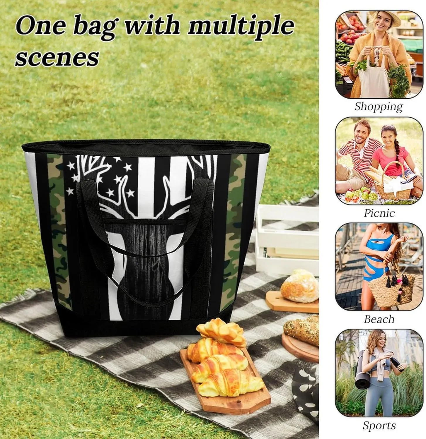 Women's Large-Capacity Thermal Tote Bag Stylish Work & Commute Handbag