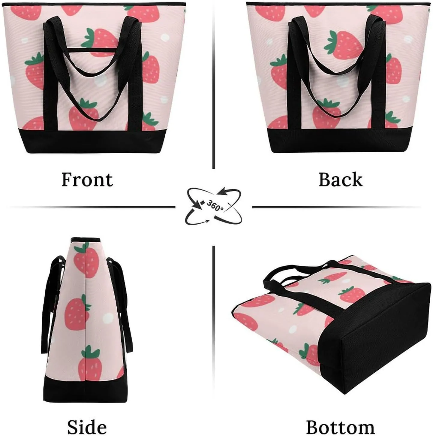 Women's Large-Capacity Thermal Tote Bag Stylish Work & Commute Handbag