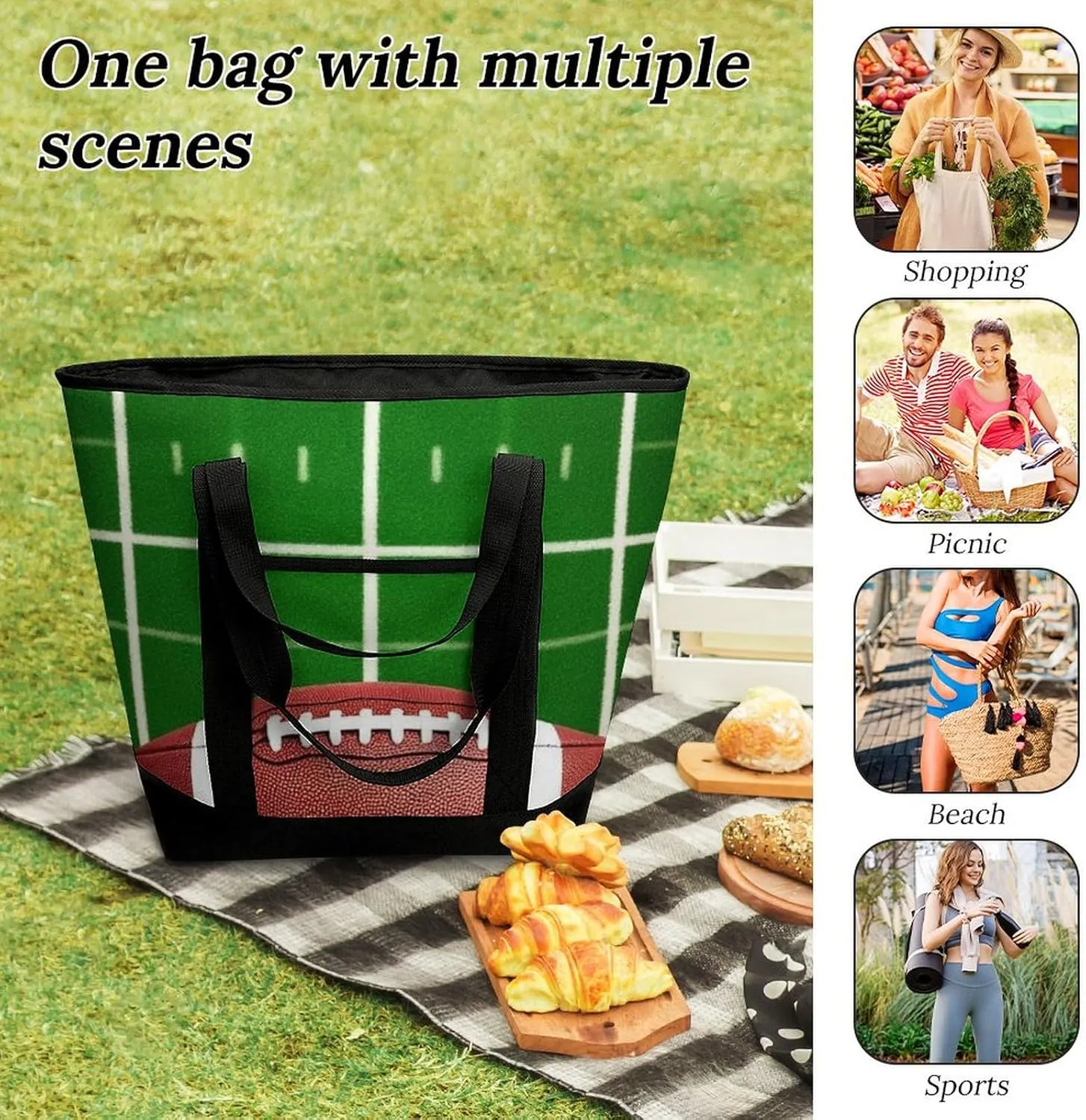 Women's Large-Capacity Thermal Tote Bag Stylish Work & Commute Handbag