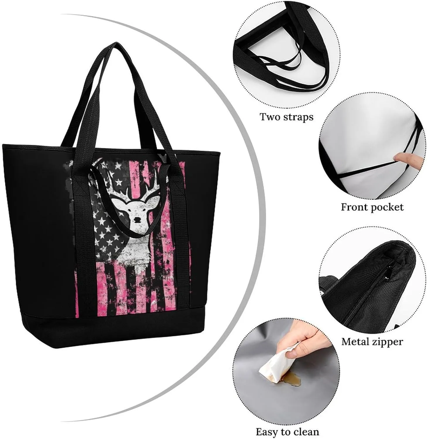Women's Large-Capacity Thermal Tote Bag Stylish Work & Commute Handbag