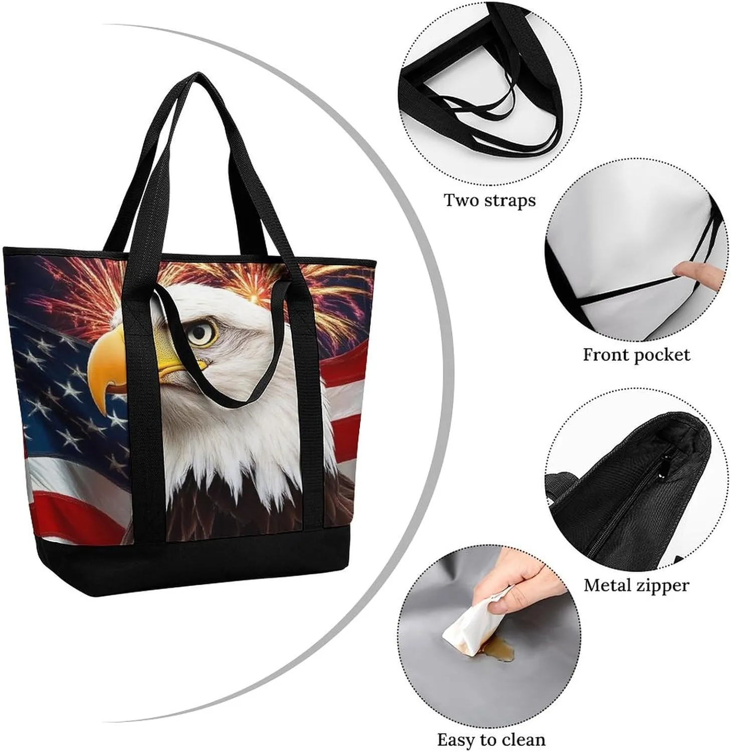 Women's Large-Capacity Thermal Tote Bag Stylish Work & Commute Handbag