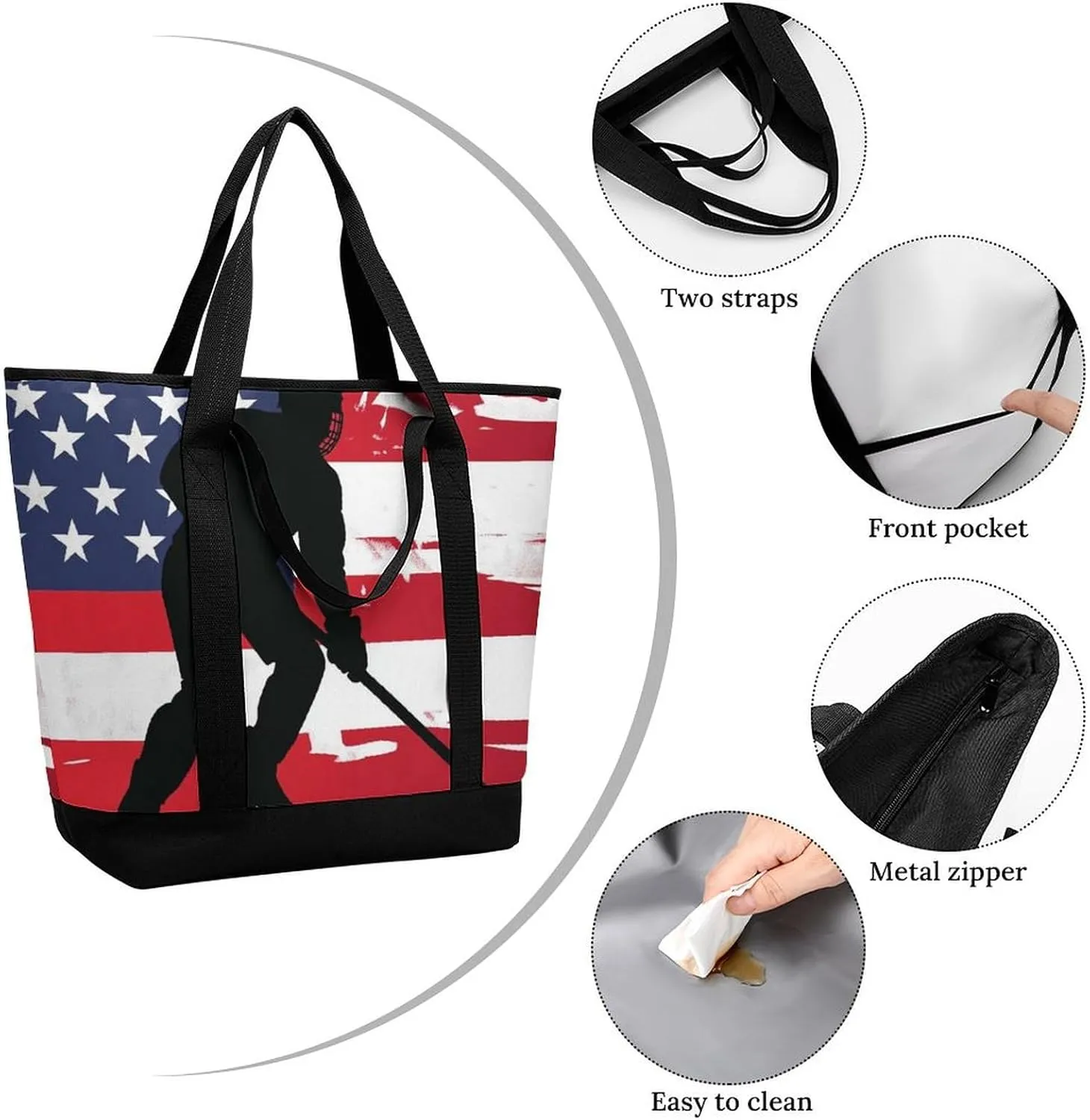 Women's Large-Capacity Thermal Tote Bag Stylish Work & Commute Handbag