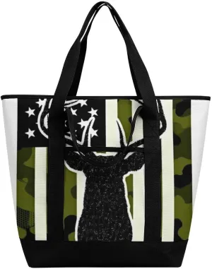 Women's Large-Capacity Thermal Tote Bag Stylish Work & Commute Handbag