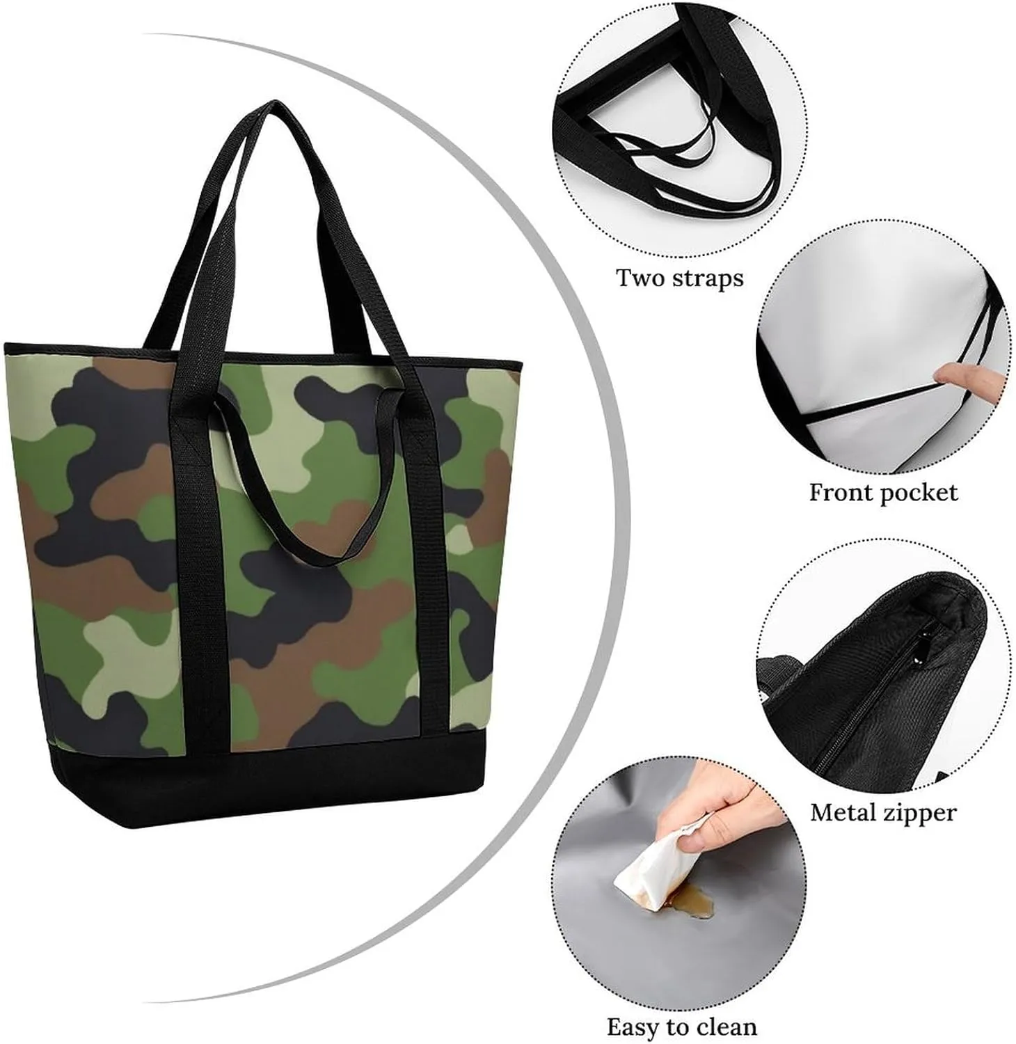 Women's Large-Capacity Thermal Tote Bag Stylish Work & Commute Handbag