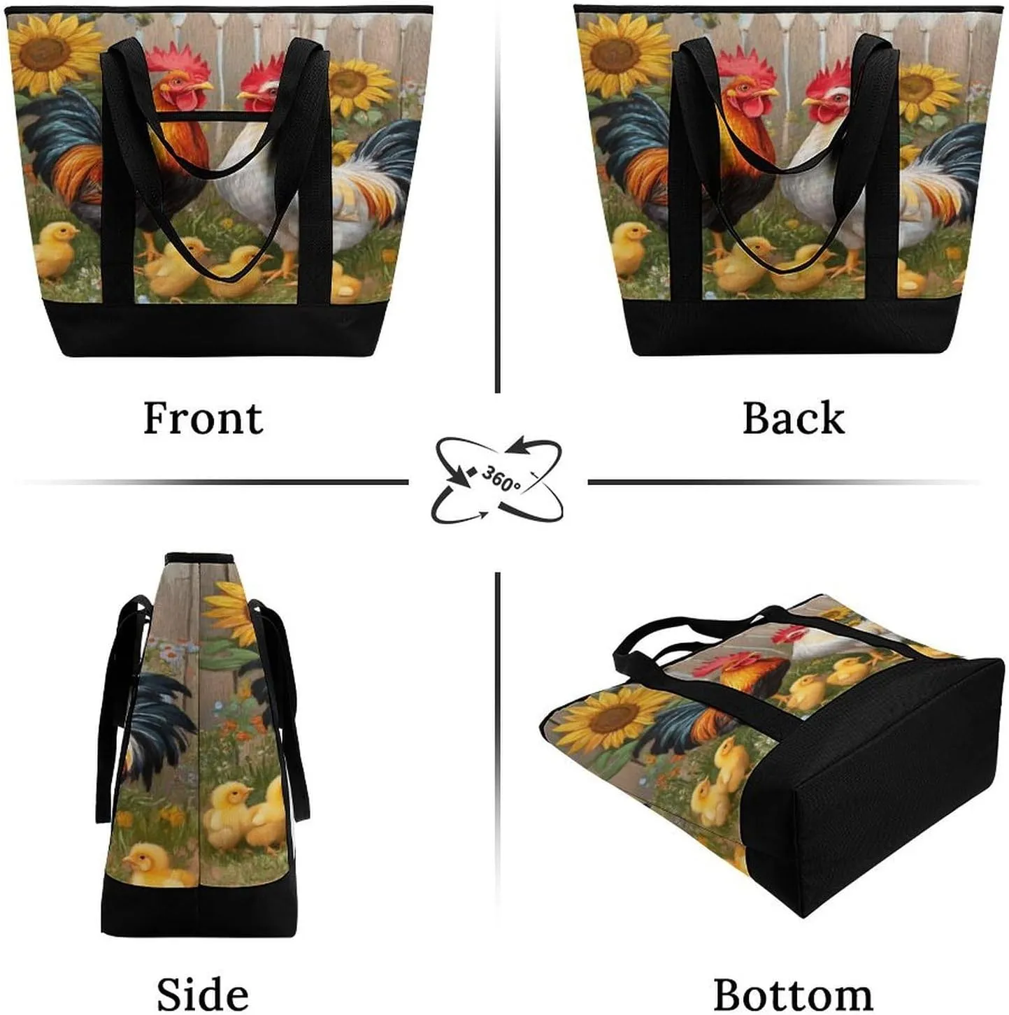 Women's Large-Capacity Thermal Tote Bag Stylish Work & Commute Handbag