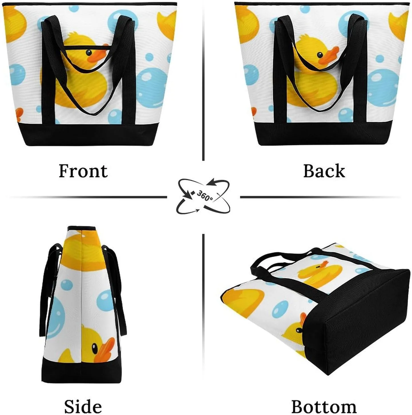 Women's Large-Capacity Thermal Tote Bag Stylish Work & Commute Handbag