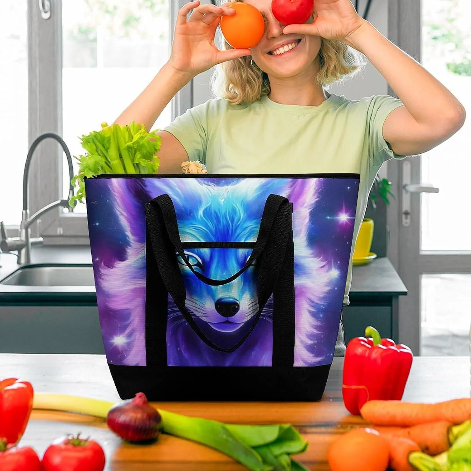 Women's Large-Capacity Thermal Tote Bag Stylish Work & Commute Handbag