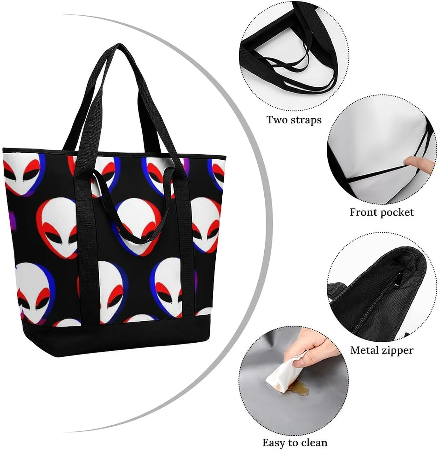 Women's Large-Capacity Thermal Tote Bag Stylish Work & Commute Handbag