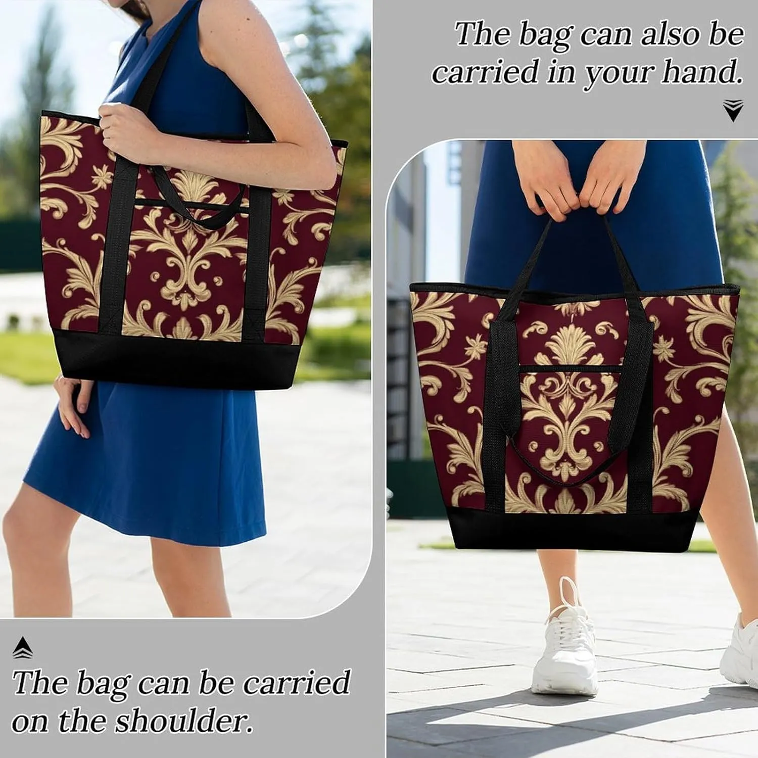 Women's Large-Capacity Thermal Tote Bag Stylish Work & Commute Handbag