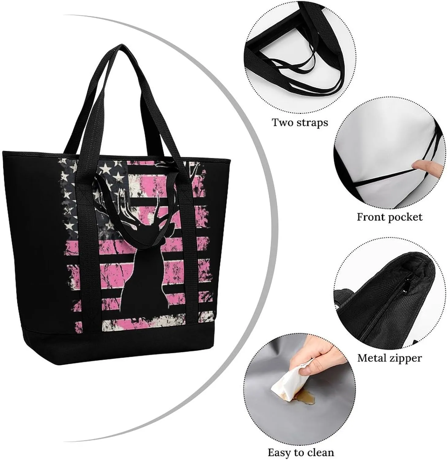 Women's Large-Capacity Thermal Tote Bag Stylish Work & Commute Handbag