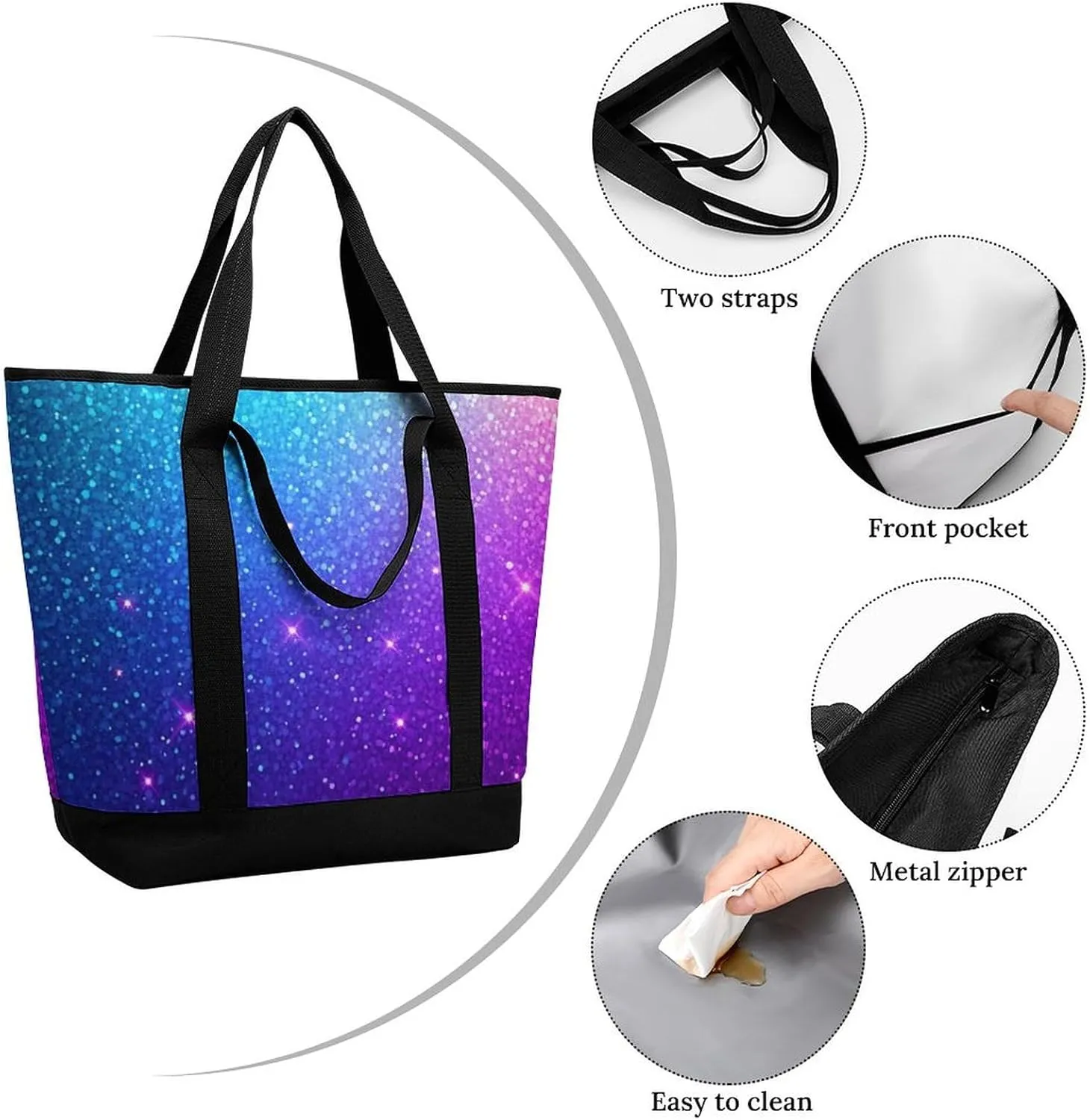 Women's Large-Capacity Thermal Tote Bag Stylish Work & Commute Handbag
