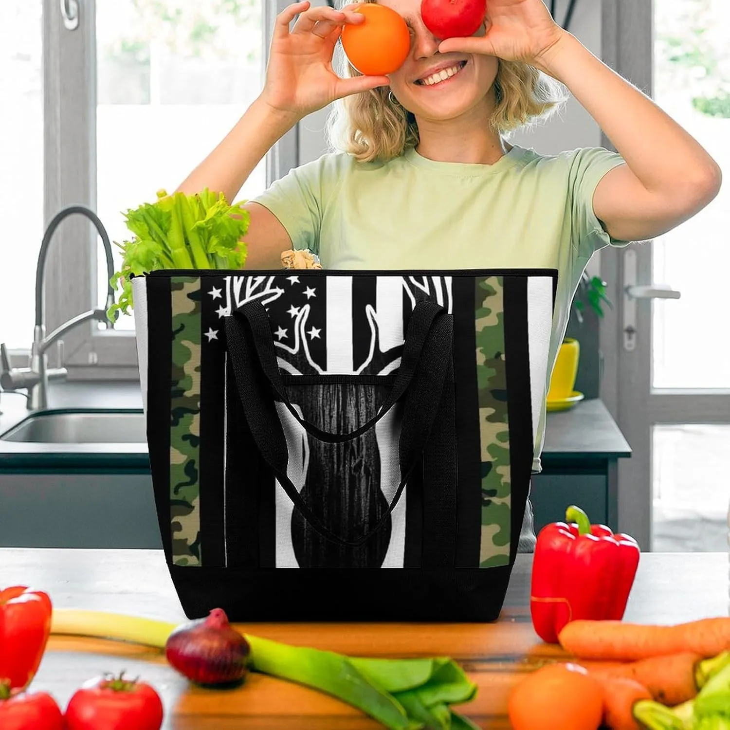 Women's Large-Capacity Thermal Tote Bag Stylish Work & Commute Handbag