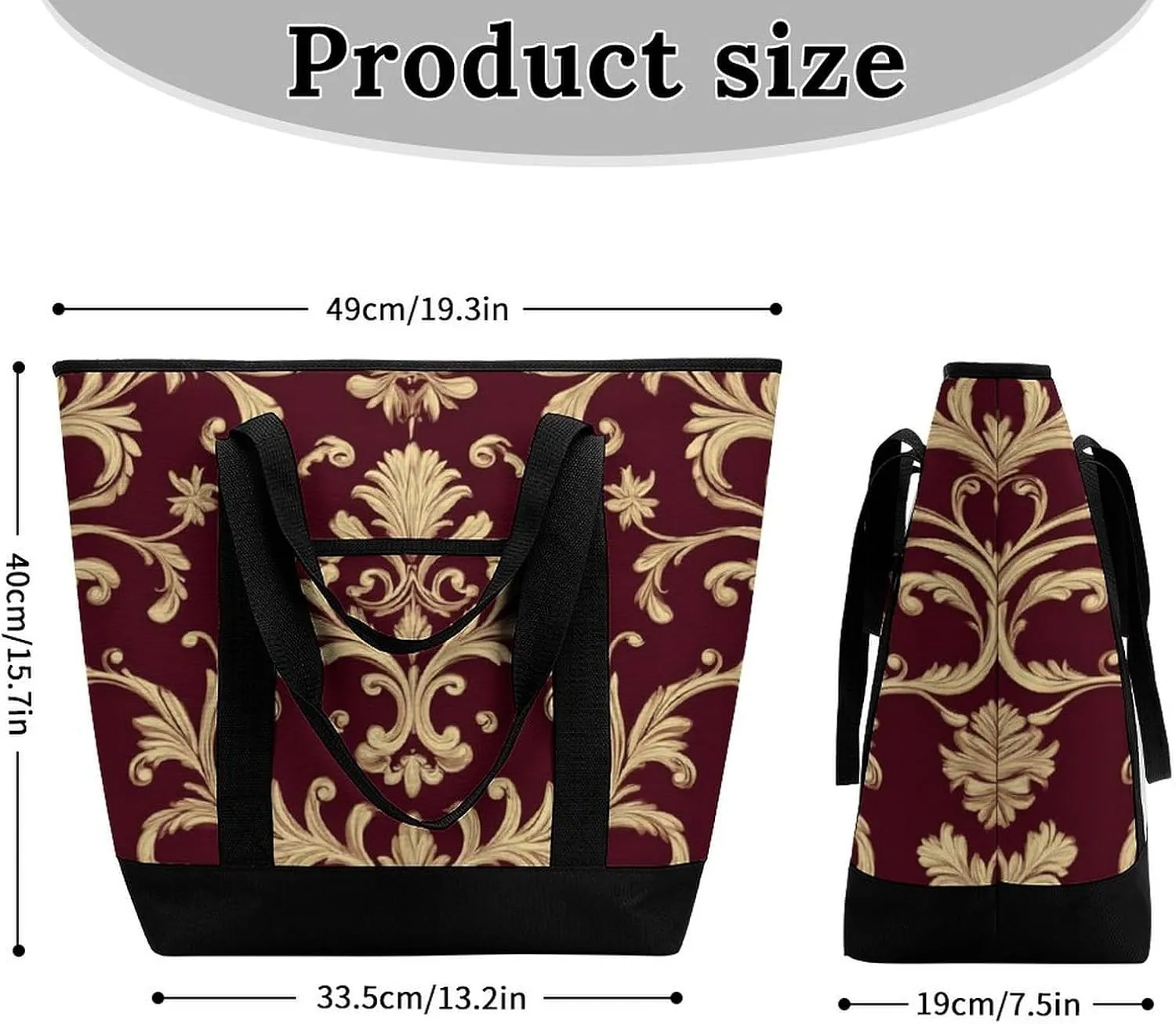 Women's Large-Capacity Thermal Tote Bag Stylish Work & Commute Handbag