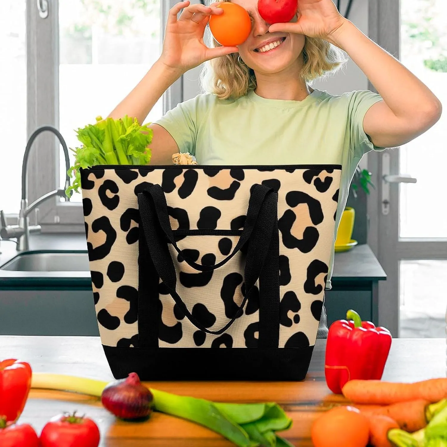 Women's Large-Capacity Thermal Tote Bag Stylish Work & Commute Handbag