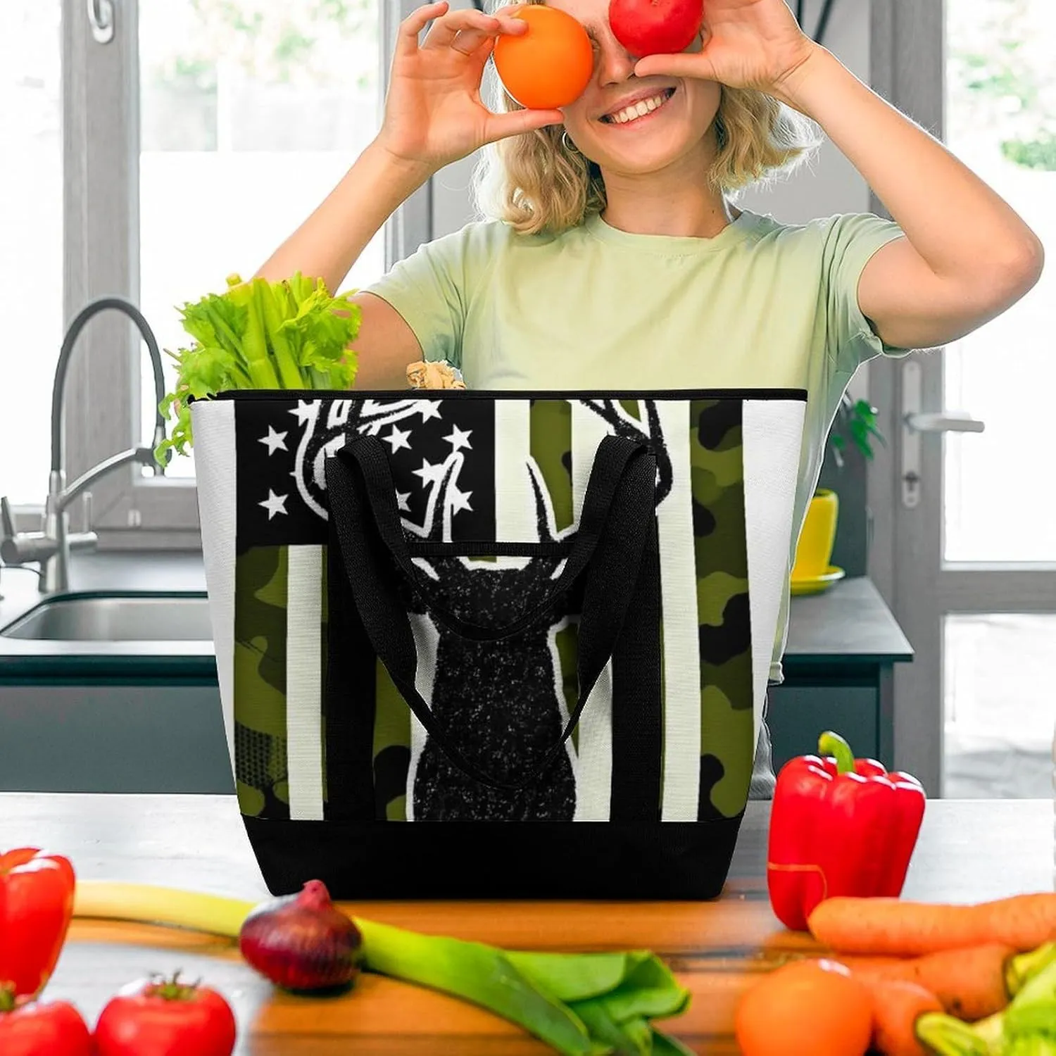 Women's Large-Capacity Thermal Tote Bag Stylish Work & Commute Handbag