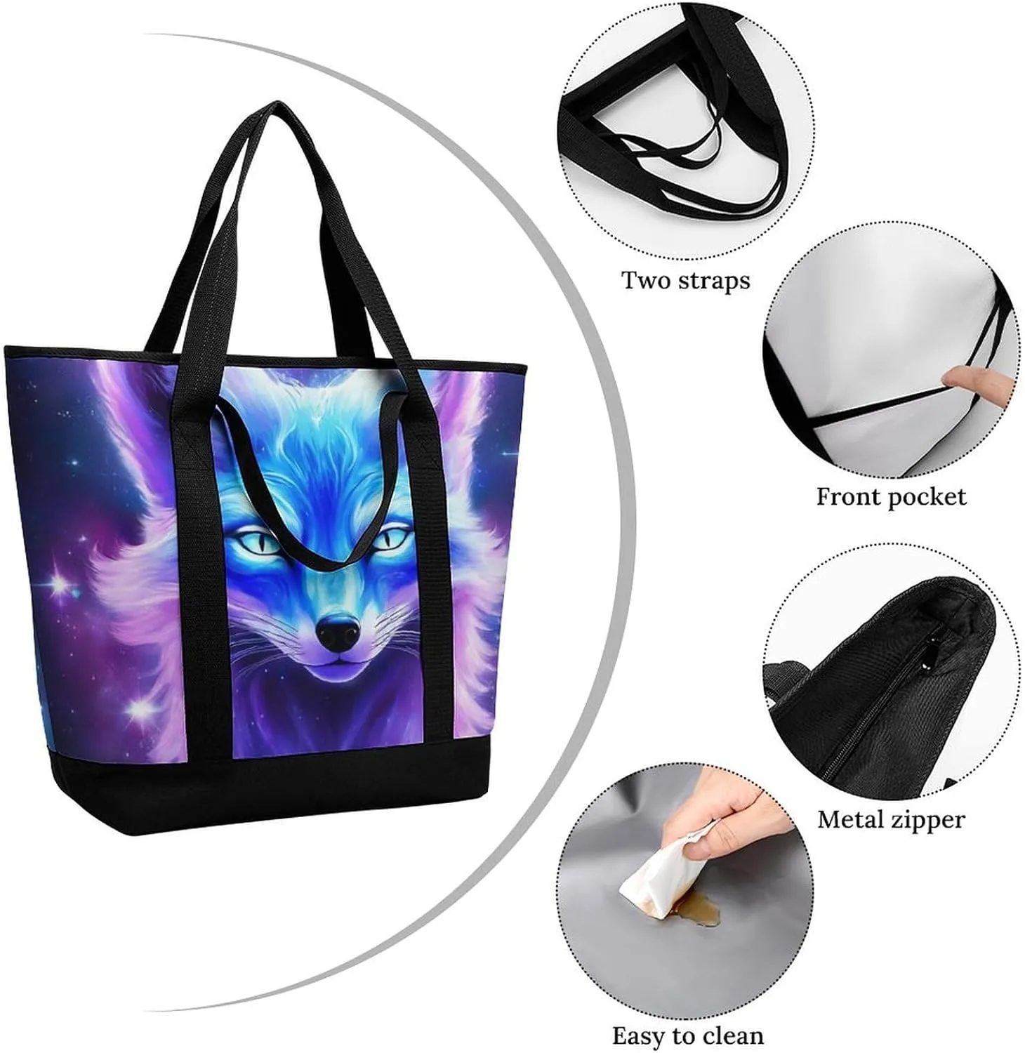 Women's Large-Capacity Thermal Tote Bag Stylish Work & Commute Handbag