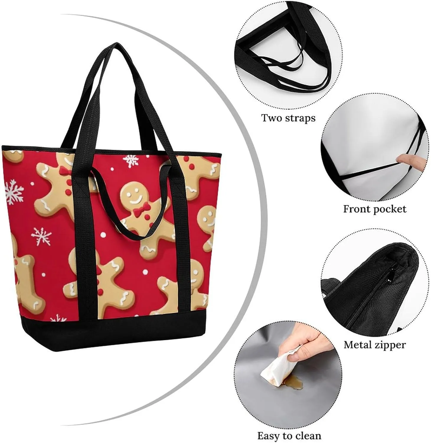 Women's Large-Capacity Thermal Tote Bag Stylish Work & Commute Handbag