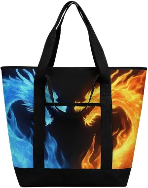 Women's Large-Capacity Thermal Tote Bag Stylish Work & Commute Handbag