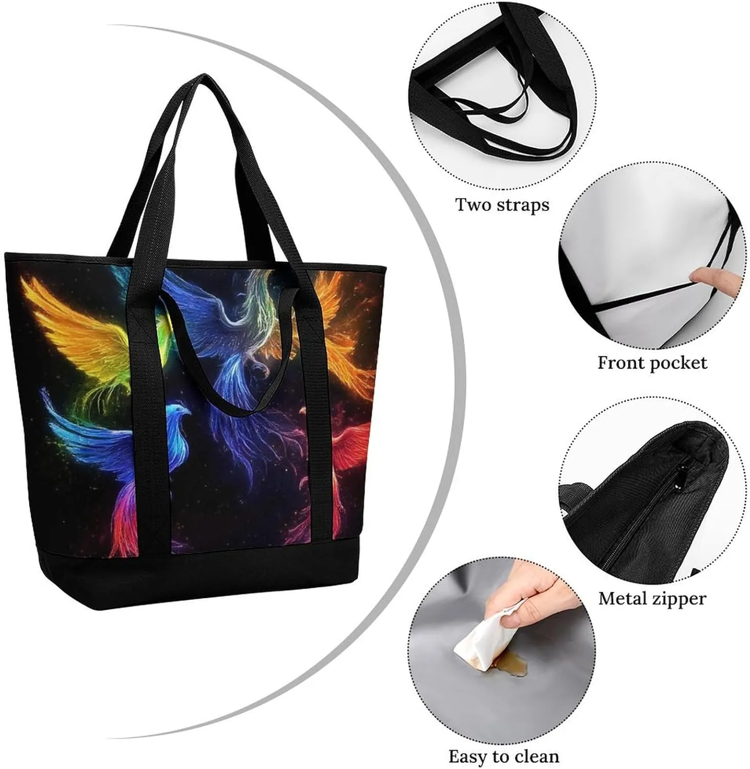 Women's Large-Capacity Thermal Tote Bag Stylish Work & Commute Handbag