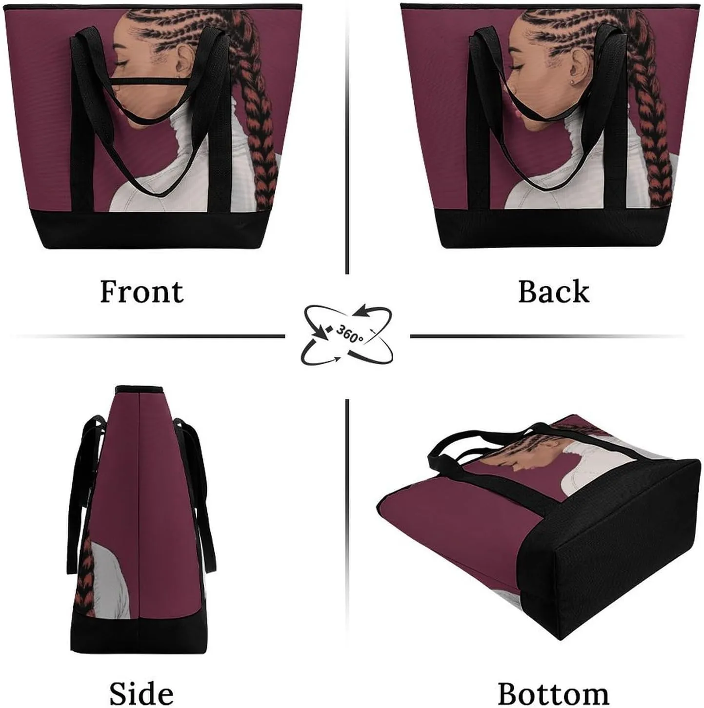 Women's Large-Capacity Thermal Tote Bag Stylish Work & Commute Handbag