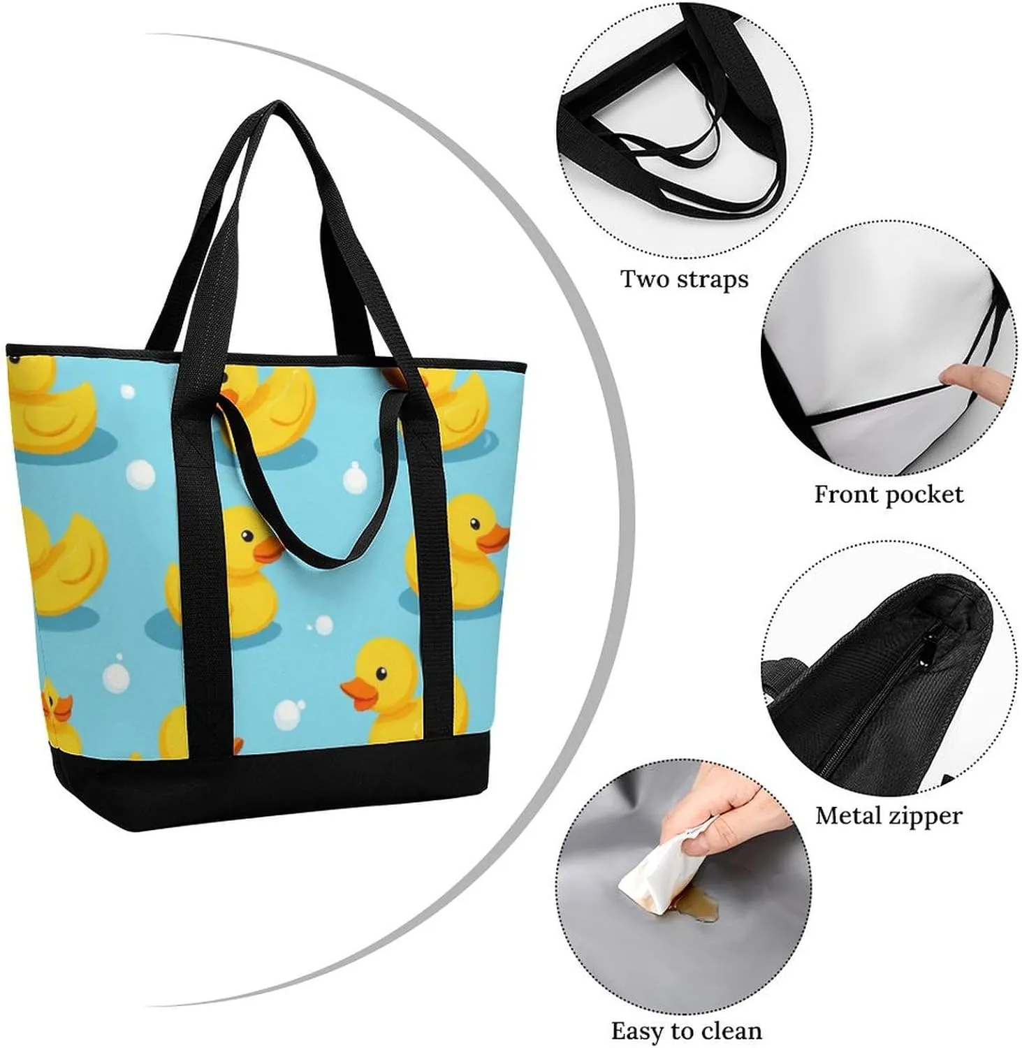 Women's Large-Capacity Thermal Tote Bag Stylish Work & Commute Handbag