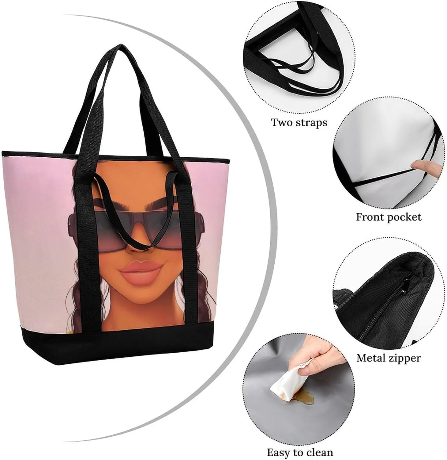 Women's Large-Capacity Thermal Tote Bag Stylish Work & Commute Handbag