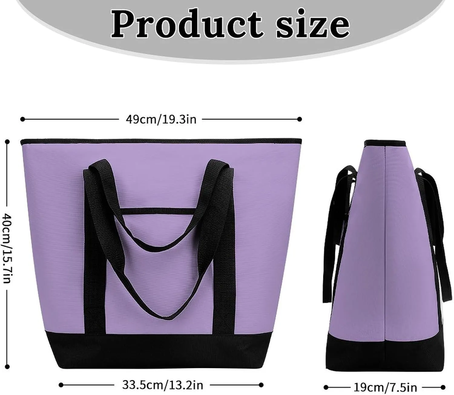 Women's Large-Capacity Thermal Tote Bag Stylish Work & Commute Handbag