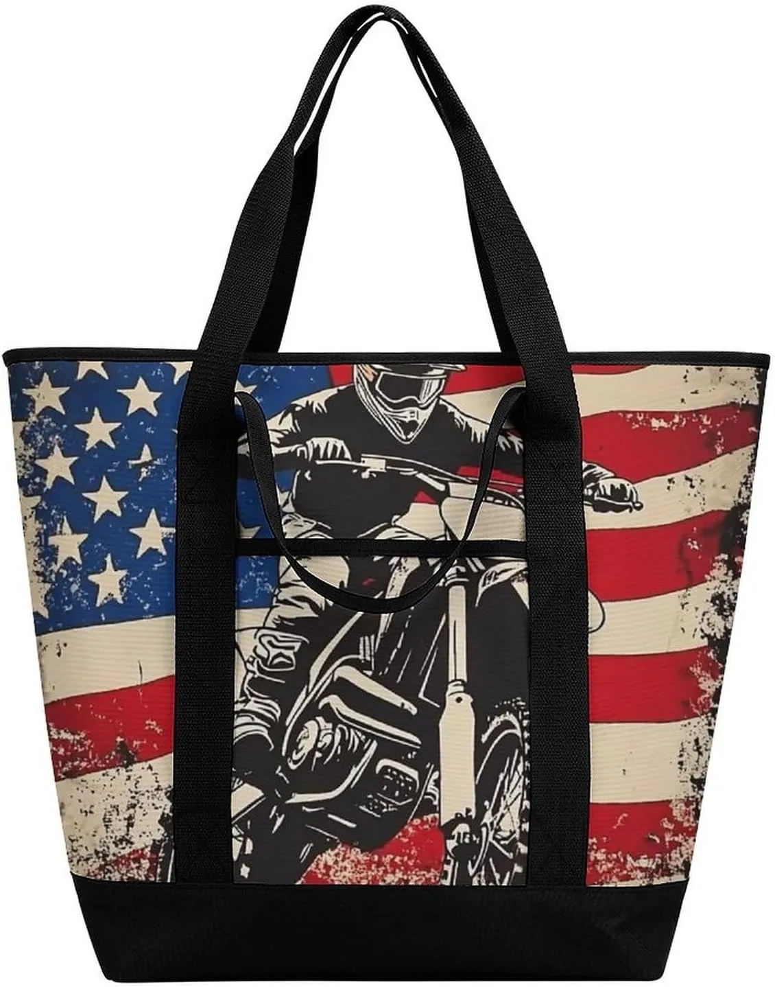 Women's Spacious Thermal Shoulder Bag Stylish Insulated Shopping Tote